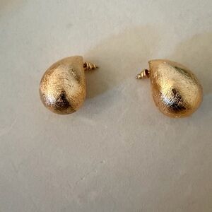 Chic KHOI Foiled Gold Textured Earrings